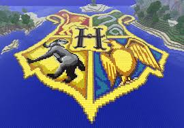 Jess Marvellous Rendition Of The Hogwarts Crest Harry Potter Minecraft Minecraft Pictures Hogwarts