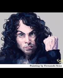 ORIGINAL ART FOR SALE. I did this portrait of the late, great Ronnie James  Dio for a limited edition book from @rufuspublications, maybe 10-12 years  ago. It came with two photo books,