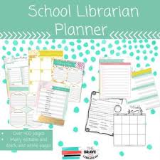 School Librarian Planner 2020 2021 School Librarian Teacher Books Elementary School Library Curriculum