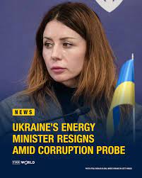 Ukraine's Energy Minister Svitlana Hrynchuk has submitted her resignation  following a major anti-corruption investigation in the energy sector.