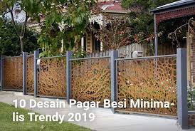 Jadi, fondasi atau tiangnya tetap akan menggunakan besi, namun pada bagian isinya akan menggunakan kawat tebal. 11 Desain Pagar Besi Minimalis Terbaik Rumah 2020
