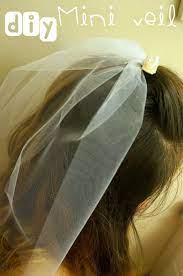 Diy Mini Veil Cute Kitschy Craft Idea For A Bachelorette Party Or Bridal Shower Diy Bachelorette Party Bachelorette Diy Veil Diy