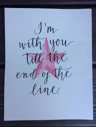I Am With You Till The End Of The Line Winter Soldier Inspired Watercolor Print Watercolor Print Print End Of The Line
