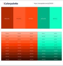 Maybe you would like to learn more about one of these? Fire Orange Vermilion Persian Green Bright Turquoise Color Scheme Icolorpalette