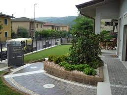 Pavimento Di Ingresso Esterno Di Case In Pietra Porfido E Ciottolo Verona Fratelli Pellizzari