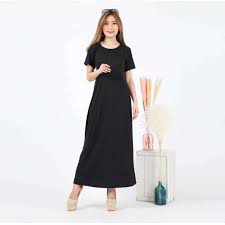 Model baju gamis warna hitam tangan kembung. Inner Dalaman Gamis Warna Hitam Polos Lengan Pendek Terbaru Agustus 2021 Harga Murah Kualitas Terjamin Blibli