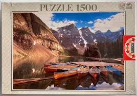 Photo puzzles to rescue you from boredom. 1500 Educa Moraine Lake Alberta Canada Rare Puzzles
