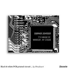 Black White Pcb Printed Circuit Board Electronic Envelope Zazzle Com Printed Circuit Board Circuit Board Printed Circuit
