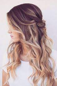 68 Ideas To Wedding Hairstyles Half Up Half Down Curly Long Loose Curls 53 Sitihome Bridesmaid Hair Down Hair Styles Long Loose Curls