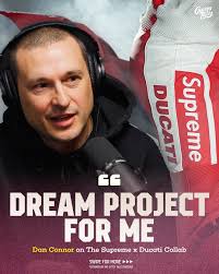 supremenewyork X @ducati Dan Connor continues to bridge the gap between  streetwear and motorsports, bringing new eyes to the culture we love.  Chapter 346 Ft. @_thejohnsmiths