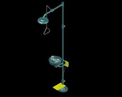Counter or wall mounts easily. Safety Shower Eyewash 3d Cad Model Library Grabcad