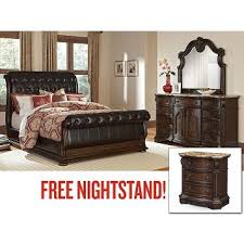 American Signature Furniture Monticello Pecan Ii Bedroom 5 Pc Queen Bedroom Plus Free Nightstand 1 999 00 Bedroom Sets Queen King Bedroom Furniture