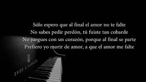 Sebastian Yatra Falta Amor Letra Piano Instrumental Piano Acompanante Youtube