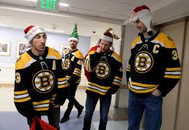Zdeno Chara David Krejci Brad Marchand Steven Kampfer Zdeno Chara Photos Boston Bruins Holiday Toy Drop For Patients At Boston Children S Hospital Zimbio zimbio