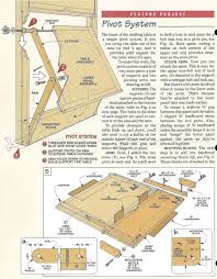 373 Fold Down Drafting Table Plans Workshop Solutions Plans Tips And Tricks Drafting Table Craft Table Diy Table Plans