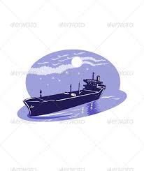 Container Cargo Ship Vector Graphics Design Cargo Shipping Illustration Design