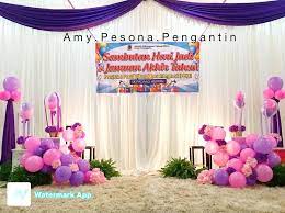 Koleksi hiasan pentas menggunakan bunga polybag dan pokok bunga berpasu. Hiasan Pentas Sempena Sambutan Hari Amy Pesona Pengantin Facebook