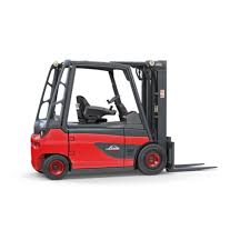 A forklift explodes into a fireball with a man inside. E20 E35 Electric Forklift Truck