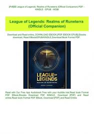 Pdf League Of Legends Realms Of Runeterra Official Companion Pdf Kindle Epub Mobi