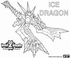 Nowadays, there are a lot of websites about the dragon coloring pages for kids and also for adult. Ice Dragon Invizimals Shadow Zone Coloring Page Printable Game
