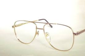 But the aviator sunglasses fashion has remained ever since and extended to men's eyeglasses. Gold Aviator Eyeglasses 1980s Glasses Mens Gold Eye Gem