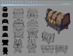 Treasure Chest Concept Art Prop Design Gallery Prop Design Game Concept Art Props Concept