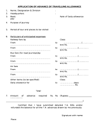 All about leave travel allowance or lta in india. Application For Travelling Allowance Doc Template Pdffiller