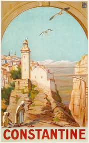 Affiche Algerie Vintage Poster Algeria Poster Algerien Constantine Algeria Vintage Travel Posters Travel Posters Travel Prints
