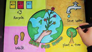 Celebrate this special day by creating more awareness about planet earth and its conservation with earth day slogans. Environment Day Poster Ideas Save Earth Day Poster Drawing Youtube