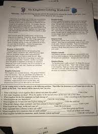 What is the difference between lgb, lehmann and. Solved 1053 Name Hour Six Kingdoms Coloring Worksheet Di Chegg Com