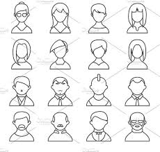 Black And White Icons People People Outline Icons Person Icon People Icon Black And White People
