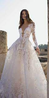 There is a wide choice of lace wedding gowns, it can be full lace bridal gowns or only include modern lace tattoo effects. Fashion Long Sleeve Wedding Dress Ivory Lace Dress Outfits For Indian Grizzlehair