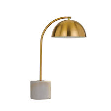 A simple, modern design that's the perfect to your living room, bedroom, study and office. Ortez Table Lamp White Marble Antique Gold Ortez Tl Wh Ag