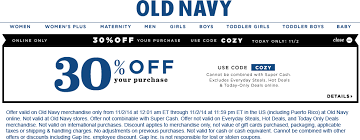 Latest macy's canada 30% off promo codes and coupon codes for april 2021 are updated and verified. Pinned November 2nd 30 Off Online Today At Oldnavy Via Promo Code Cozy Coupon Via The Coupons App Coupon Apps Baby Online Coupons