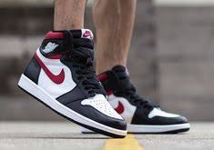 On Foot Look At The Upcoming Air Jordan 1 Retro High Og Black Gym Red On Foot Look At The Upcoming Air Jordan Shoes Style Air Jordans Womens Fashion Sneakers