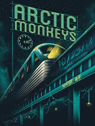 A tour poster i made just for fun, for the band arctic monkeys. Arctic Monkeys Gig Posters On Behance