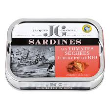 Sardines Tomates Sechees Huile D Olive 115g Jacques Gonidec