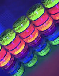Neon Pigments Stack Of 6 Colors Eyeshadows Pigment Shadows Neon Colors Glow In The Dark Makeup Glow Festival Fantasy Neon Cosmetics In 2021 Neon Eyeshadow Dark Makeup Pigment Eyeshadow