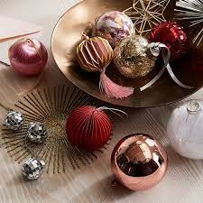 West Elm Ornaments Glitter Sunburst Ornament Gold