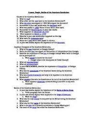 Ga History American Revolution Webquest Webquest Georgia History American Revolution
