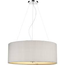 Create a beautiful drum ceiling light from an old globe light fixture. Large Grey Drum Ceiling Light Swasstech