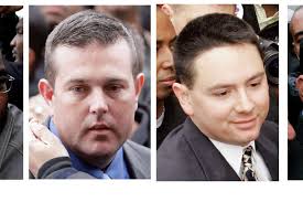 What happens to police officers accused of murder?