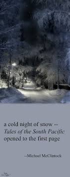Haiku Poem A Cold Night Of Snow By Michael Mcclintock Haiku Poetry Haiku Poems Poetry Art
