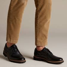 Derbies Et Richelieus Pour Homme En Cuir Noir Batcombe Hall Clarks