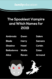 The Spookiest Vampire And Witch Names To Inspire Your Baby Name Search Familyeducation
