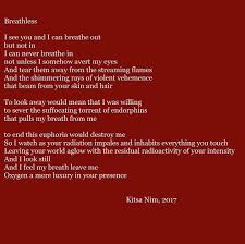 Kitsa Nim A Love Poem A Poem Called Breathless About Infatuation Poetry Poem Love Infatuation Dating Lovequotes Romantic Poems Love Poems Love Quotes