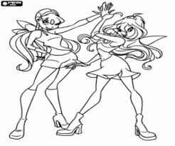 Find more coloring pages online for kids and adults of dark bloom winx club coloring pages to print. Winx Club Coloring Pages Printable Games