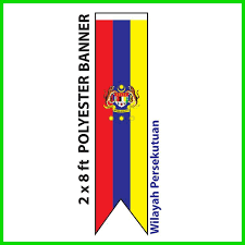 Kuala lumpur, wilayah persekutuan bild: Wilayah Persekutuan Flag 2x8ft Banner Wilayah Persekutuan 2x8ft Polyester Shopee Malaysia