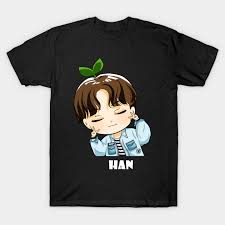 Позиция в группе into stray kids ☪? Stray Kids Han Chibi Stray Kids T Shirt Teepublic De