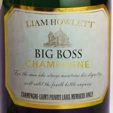 Liam Howlett Big Boss Champagne Private Label Labels Words